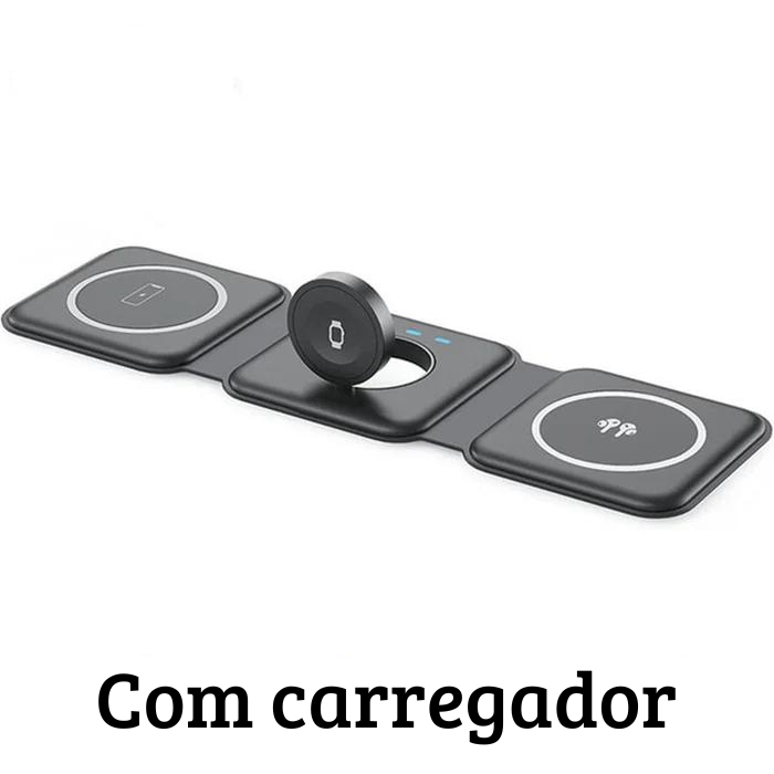 Carregador Magnético 100W sem fio 3 em 1 -Clique Relâmpago - Frete Grátis✅