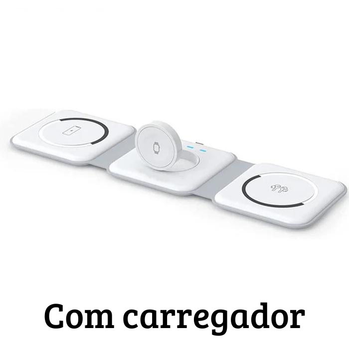 Carregador Magnético 100W sem fio 3 em 1 -Clique Relâmpago - Frete Grátis✅